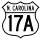 U.S. Highway 17A marker