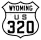 U.S. Highway 320 marker