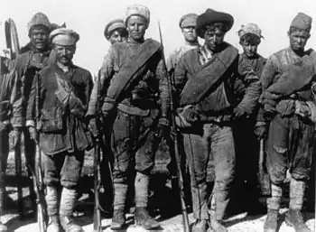 Image 44Russian soldiers of the anti-Bolshevik Siberian Army in 1919 (from Russian Civil War)