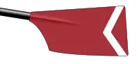 University College Boat Club: cardinal with a white chevron