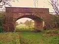 Station site in 2009, looking towards Lugton High