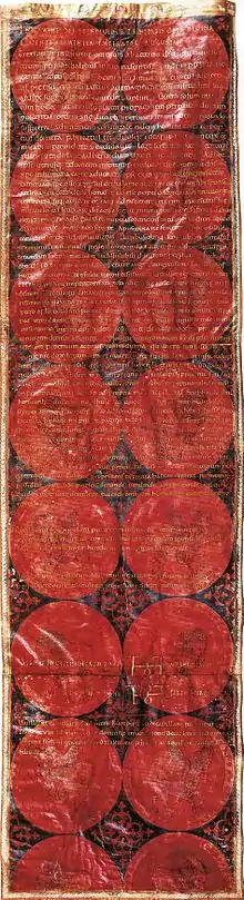 The dower document of the marriage of Empress Theophanu