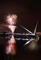 Usk footbridge opening