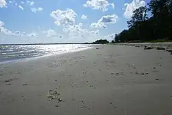 Beach in Valgeranna.