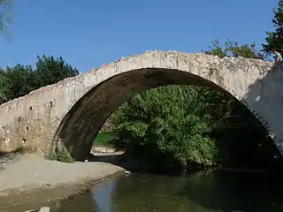 Venetian Bridge over Megalopotamos River