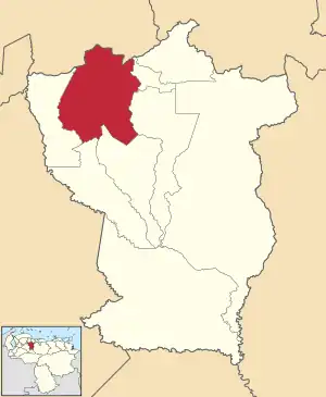 Location in Cojedes