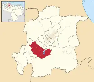 Location in Yaracuy