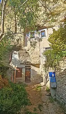 Cave dwellings in Amboise, France