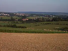 A view of the village of Cesse seen from Luzy-Saint-Martin