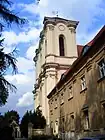 Part of the monastery complex with the church