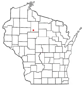 Location of Catawba (town), Wisconsin