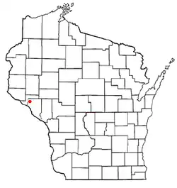 Location of Maxville, Wisconsin