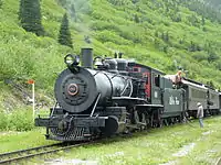 Steam Locomotive No 69 filling water at Glacier station 2011.