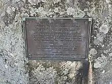 Walter Gendall memorial plaque, which contains a quote from Cotton Mather