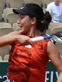 Image 35Wang Xinyu was part of the winning women's doubles team in 2023. (from French Open)