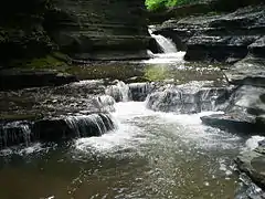 The falls of Buttermilk Falls State Park