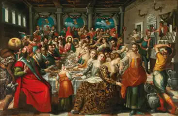 Second Wedding Feast at Cana Attributed to Damaskinos