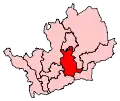 A medium sized constituency at the centre of the county. It is entirely bounded by other constituencies in the county.