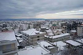 The town in winter