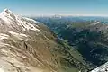 The top of the Großes Wiesbachhorn is over 2,400 metres above the valley of the Fuscher Ache