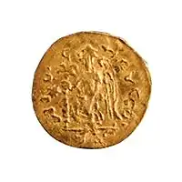 Wirkak tomb gold coin (a Byzantine gold coin replica).