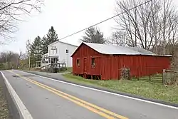 View along West Virginia Route 3 in Wolfcreek in 2022