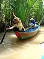 Canoe in Vietnam in the Mekong delta, 2009