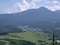 Mount Tateshina from Lake Shirakaba