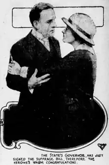 Still from the silent film "Your Girl and Mine", 1914