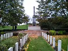 Essex Farm CWGC Cemetery and 49th Infantry Division Memorial at Site John McCrae