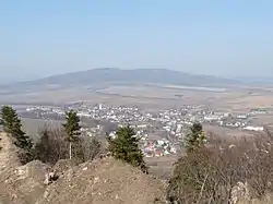 View of the village from Zborov Castle (2012)